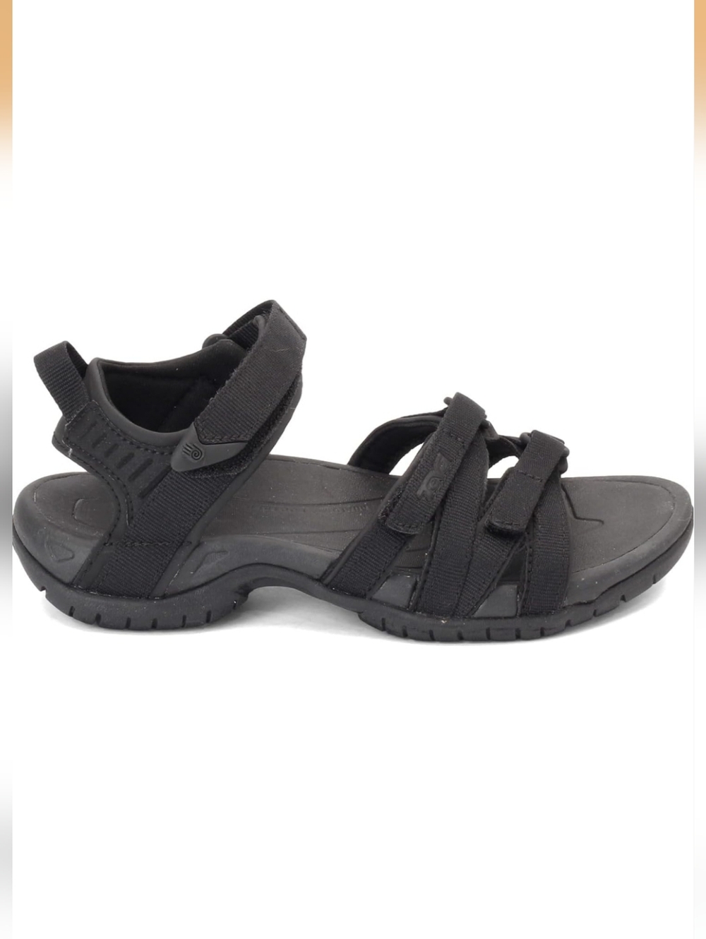 Teva Women's Tirra Black Strappy Sport Sandals Performance Size 9